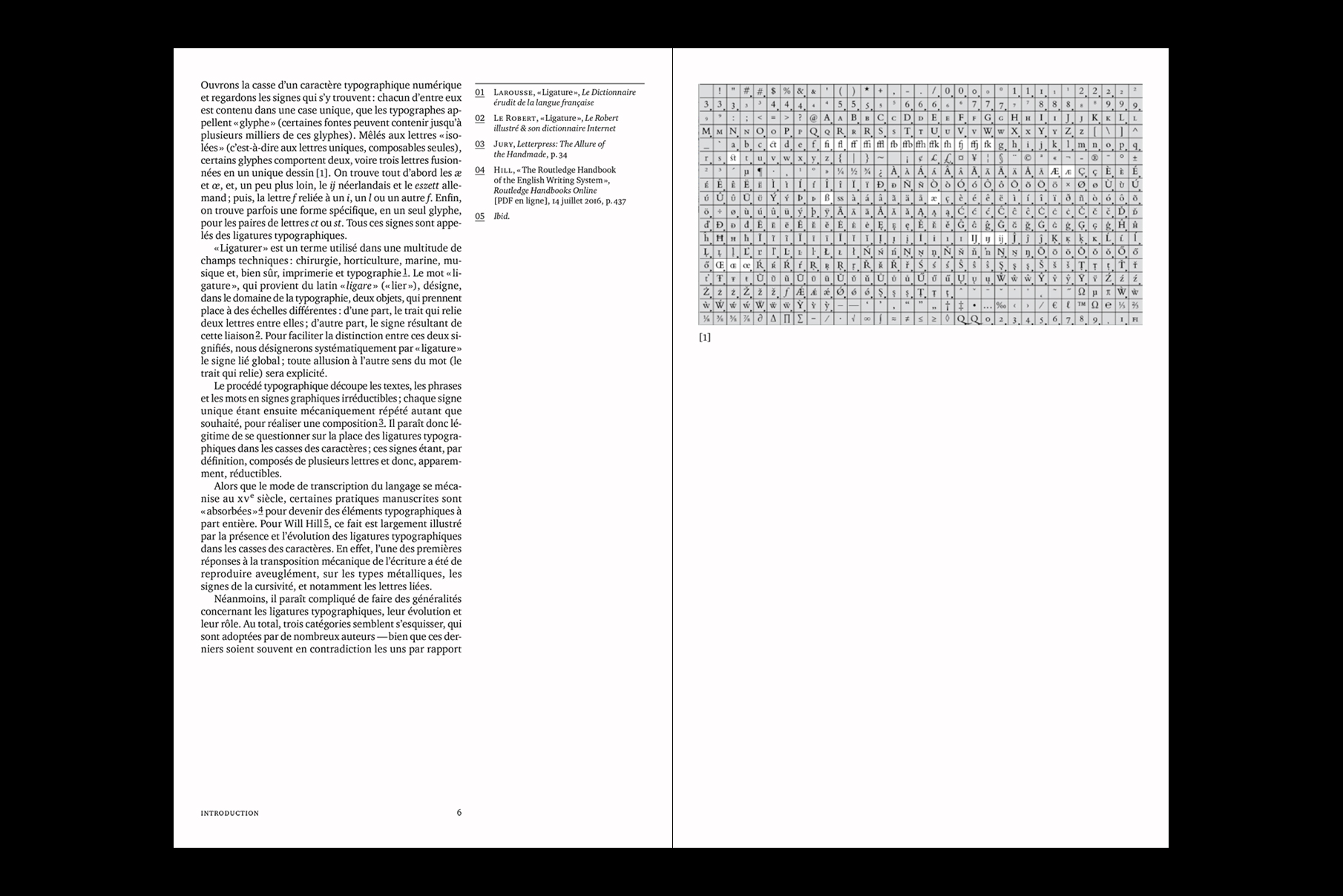 Fous à lier : une étude des ligatures typographiques — extrait 2