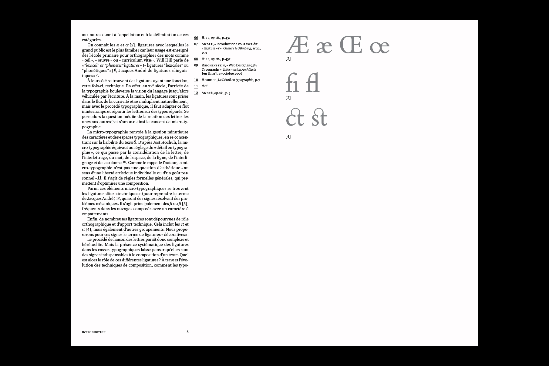 Fous à lier : une étude des ligatures typographiques — extrait 3