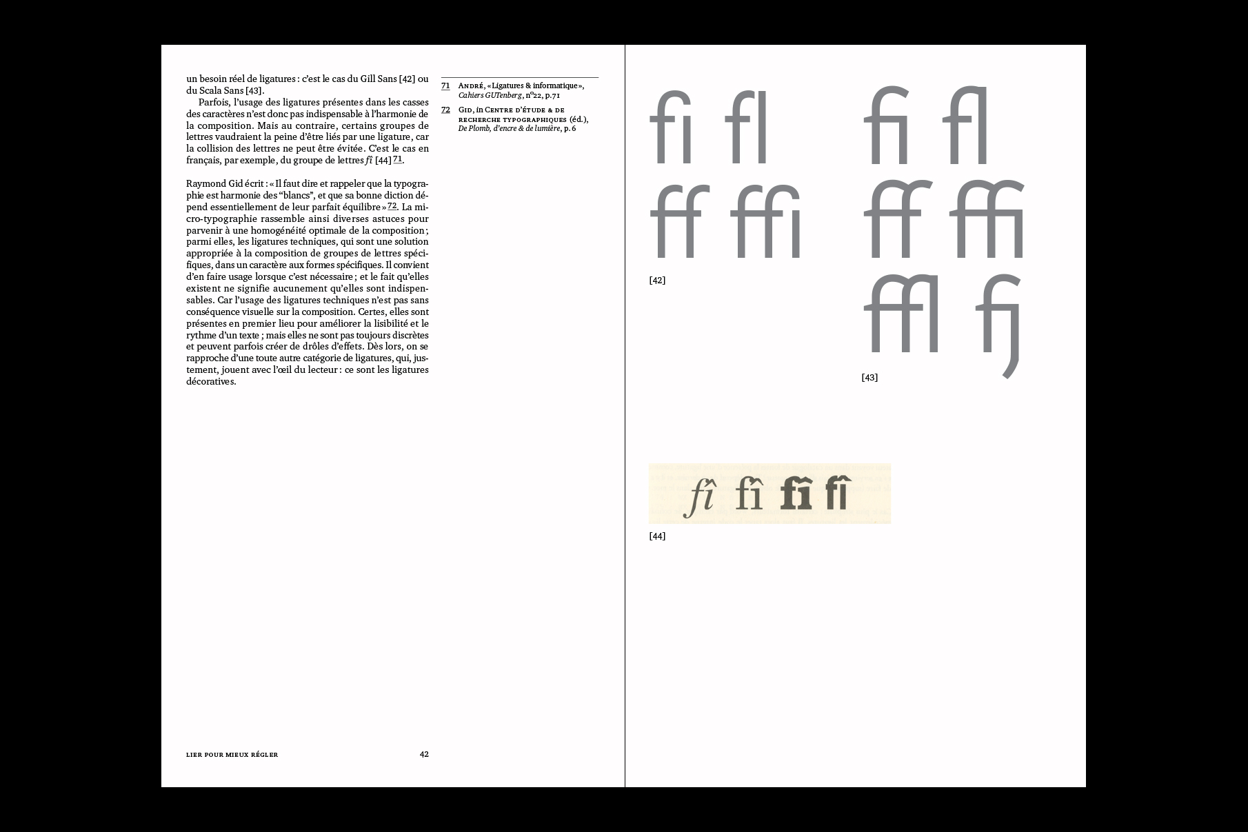 Fous à lier : une étude des ligatures typographiques — extrait 6