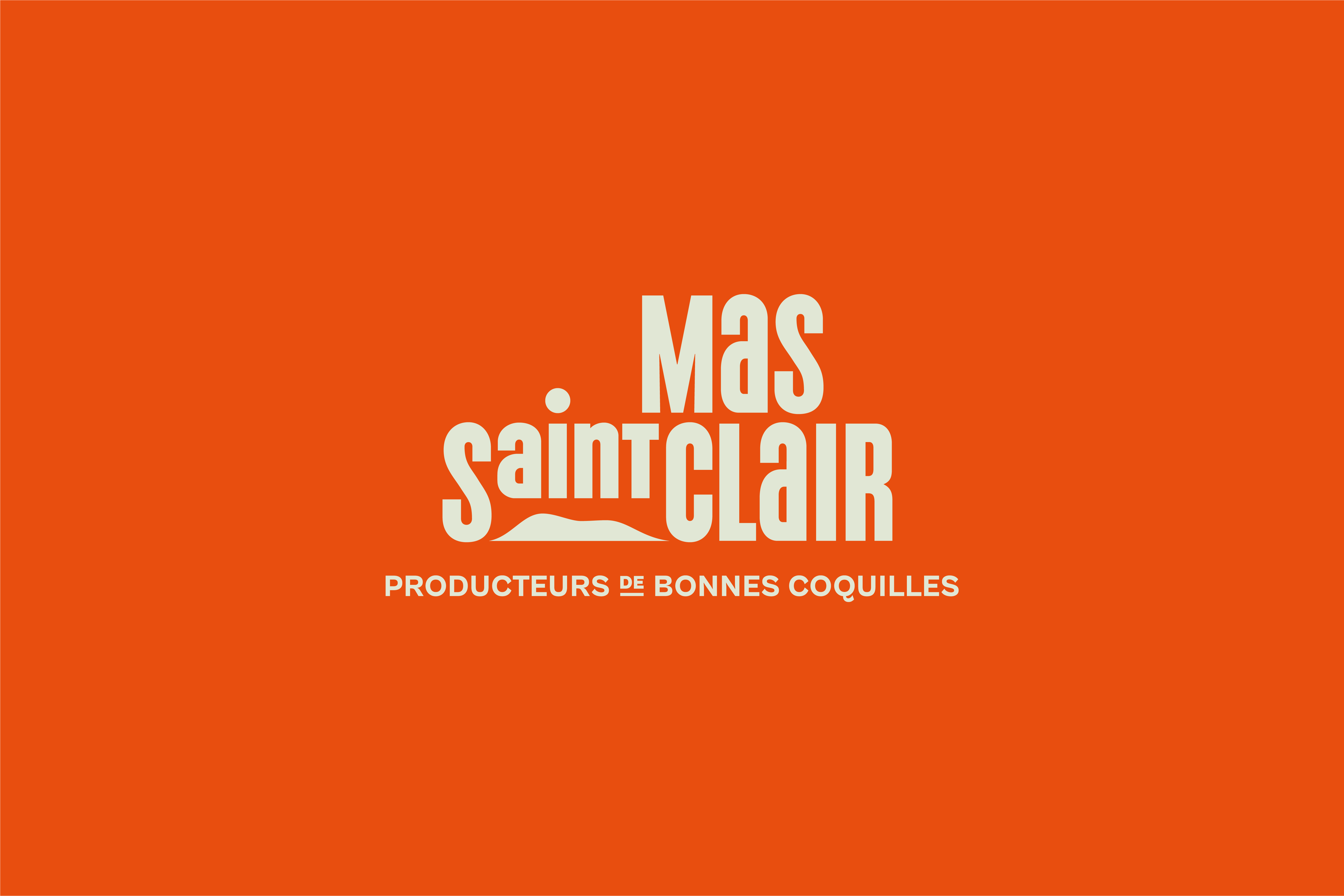 Logotype dessiné pour le Mas Saint Clair