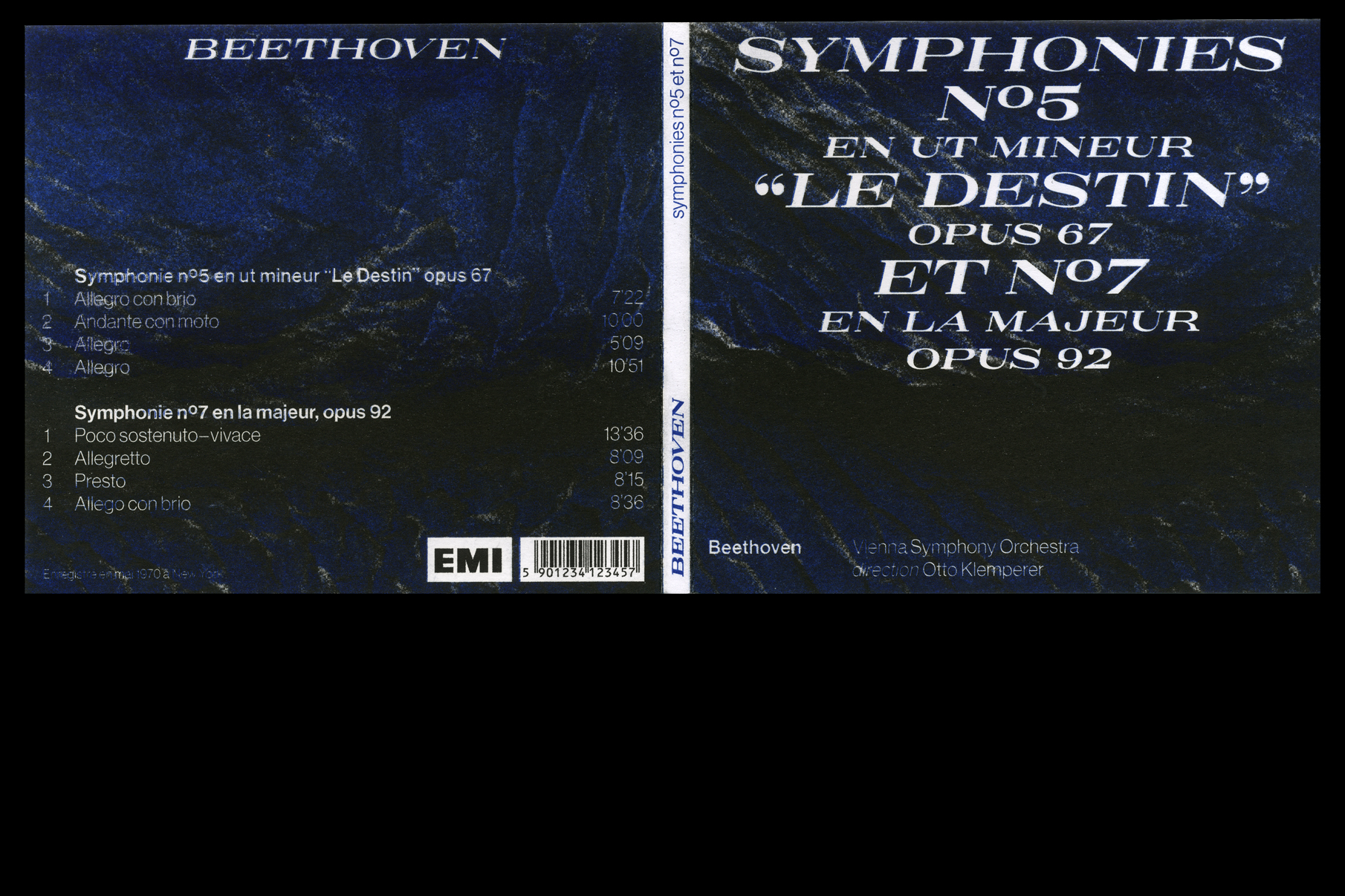 Des pochettes de disque pour Beethoven — Symphonies 5 et 7