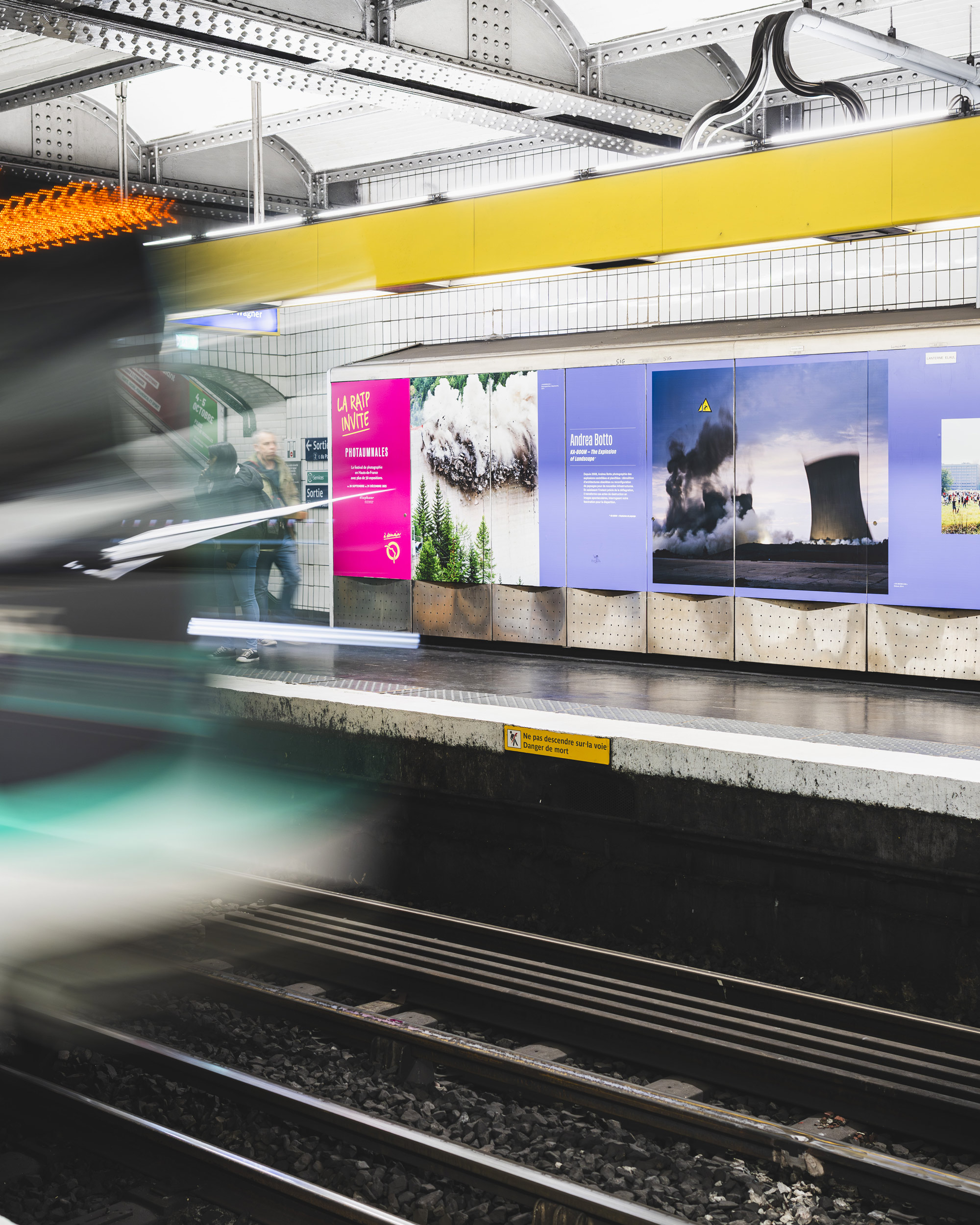 Fresques pour le partenariat Photaumnales x RATP