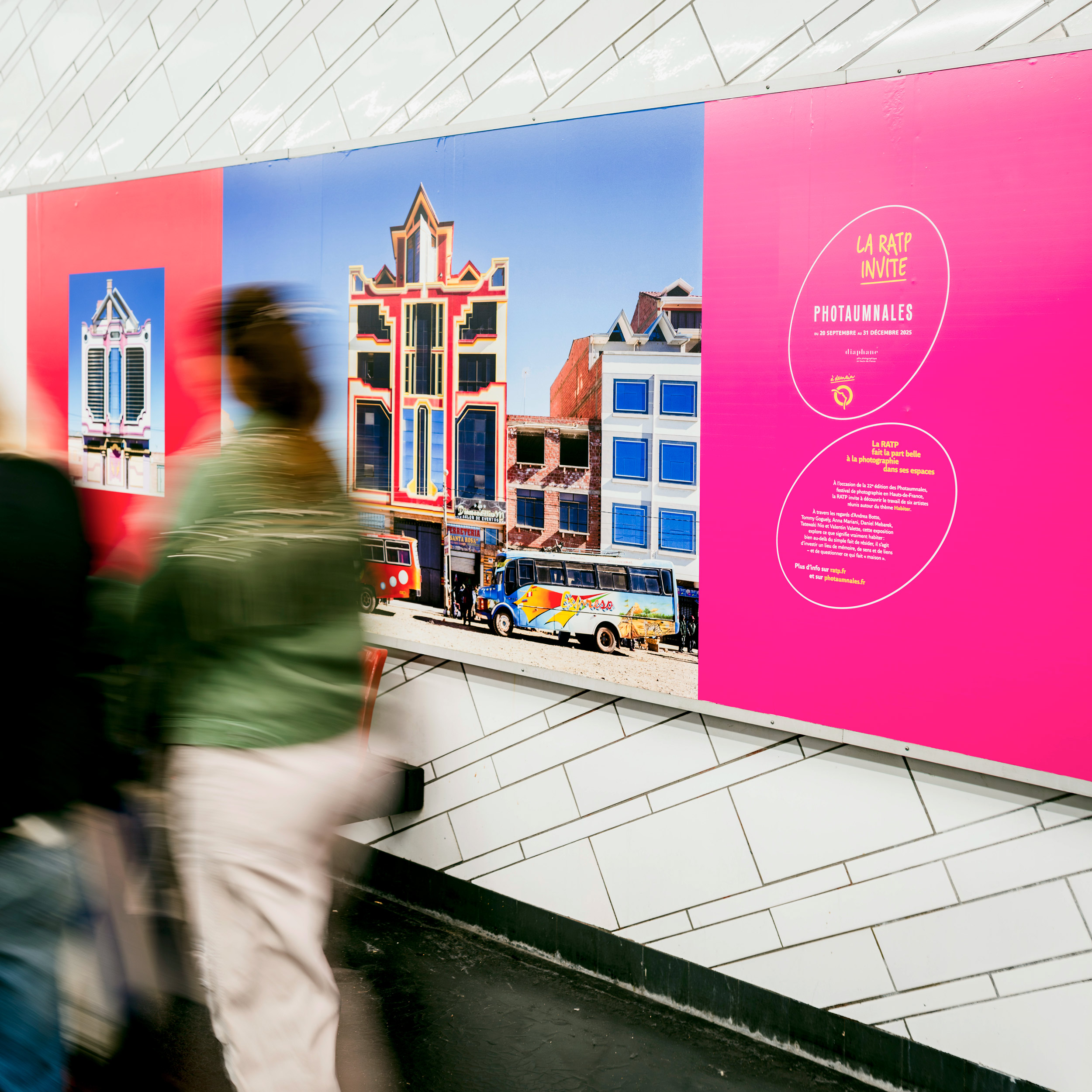 Fresques pour le partenariat Photaumnales x RATP