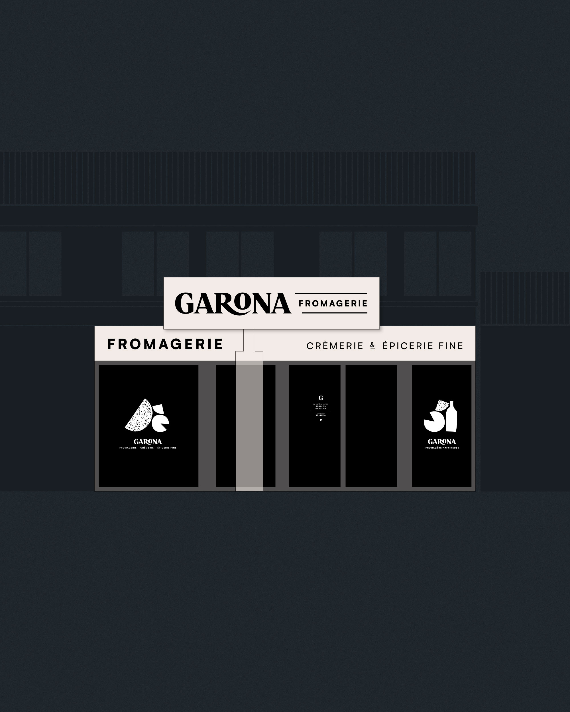 Système graphique pour la fromagerie Garona